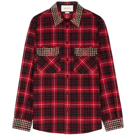 gucci flannel shirt